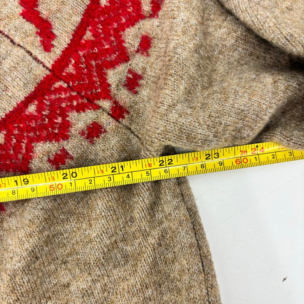 Vince Camuto Size XL Women's Christmas Sweater Reindeer Tan Red - Picture 4 of 16